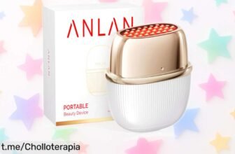 Dispositivo de belleza facial ANLAN con radiofrecuencia y luz de 3 colores, ¡rebajado a un precio que no creerás! Tu piel radiante te está esperando, corre por tu chollo antes que se acabe.
