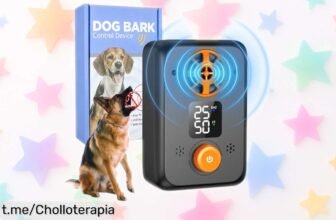 Dispositivo ultrasonidos antilladridos Kacylzom: controla los ladridos de tu perro con 5 frecuencias y batería duradera. ¡Ahora a precio rebajado! No pierdas esta oportunidad única, apúntate a este super chollo antes que se acabe.