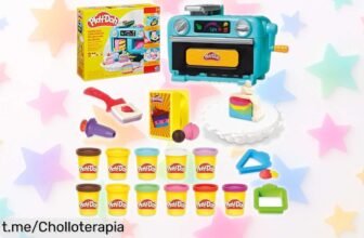 Diviértete creando mega pasteles con el PlayDoh Mi Hornito de Pasteles, ahora a un precio rebajado explosivo que no puedes dejar pasar. ¡Haz volar tu imaginación y apúntate rápido! Solo quedan pocas unidades disponibles, así que corre antes de que se acaben.