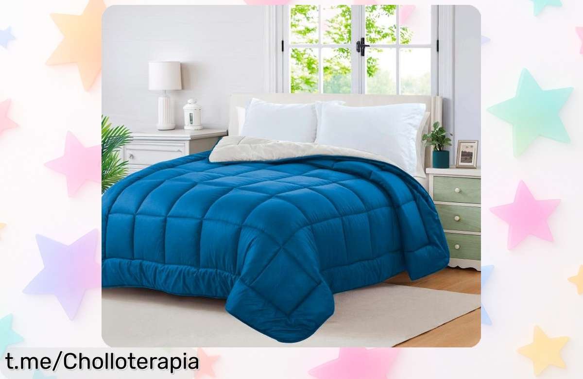 Edredón nórdico bicolor Vivid Torral, el calentito que necesitas para este invierno a un precio rebajado espectacular. No dejes pasar esta oportunidad única y consigue el tuyo antes de que volen, ¡es un ofertón que no querrás perder!