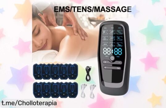 Electroestimulador muscular EMS: el chollo que alivia dolores y remodela tu cuerpo rápido. ¡Aprovecha el precio rebajado de esta oferta limitada antes de que se esfume!