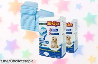 Empapadores de entrenamiento para perros y gatos con caída de precio brutal, 70 unidades que harán tu vida más fácil. ¡Aprovecha este super chollo antes de que se acabe y disfruta de la tranquilidad en casa ya mismo!