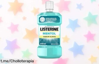 Enjuague bucal Listerine Mentol sin alcohol para un aliento fresco 24h: ¡rebajado con descuentazo! No te lo pierdas, este chollo volará.