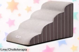 Escalera para perros pequeños Flovippet, antideslizante y resistente: tu peludo merece subir con seguridad a un precio rebajado ¡No dejes pasar este super chollo!