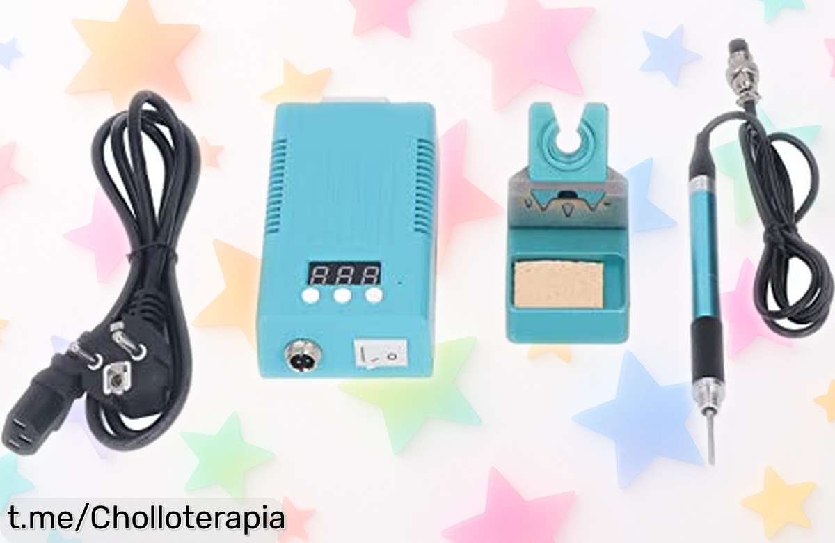 Estación de soldadura con cable ajustable y enchufe UE a precio rebajado un super chollazo para tus proyectos que no puedes dejar escapar unidades limitadas ¡corre y consigue la tuya ya!