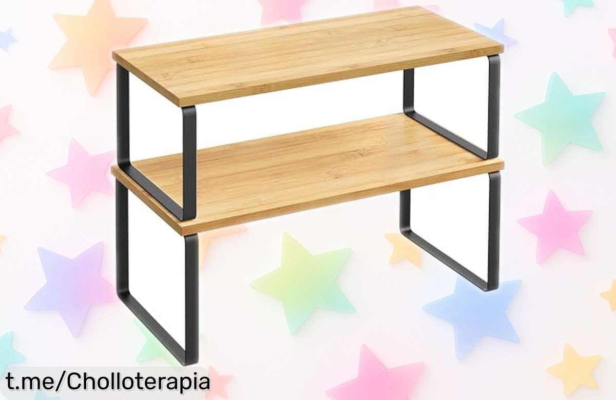 Estante apilable para especias Songmics KCS200B01 súper resistente con diseño ajustable precio rebajado y pocas unidades ¡no pierdas este oferta brutal que vuela!