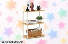 Estante sin herramientas Furinno TurnNTube, fácil de montar en 5 minutos y ahora a un precio increíble que te hará renovar tu hogar antes de que se agote ¡Hazlo tuyo ya!