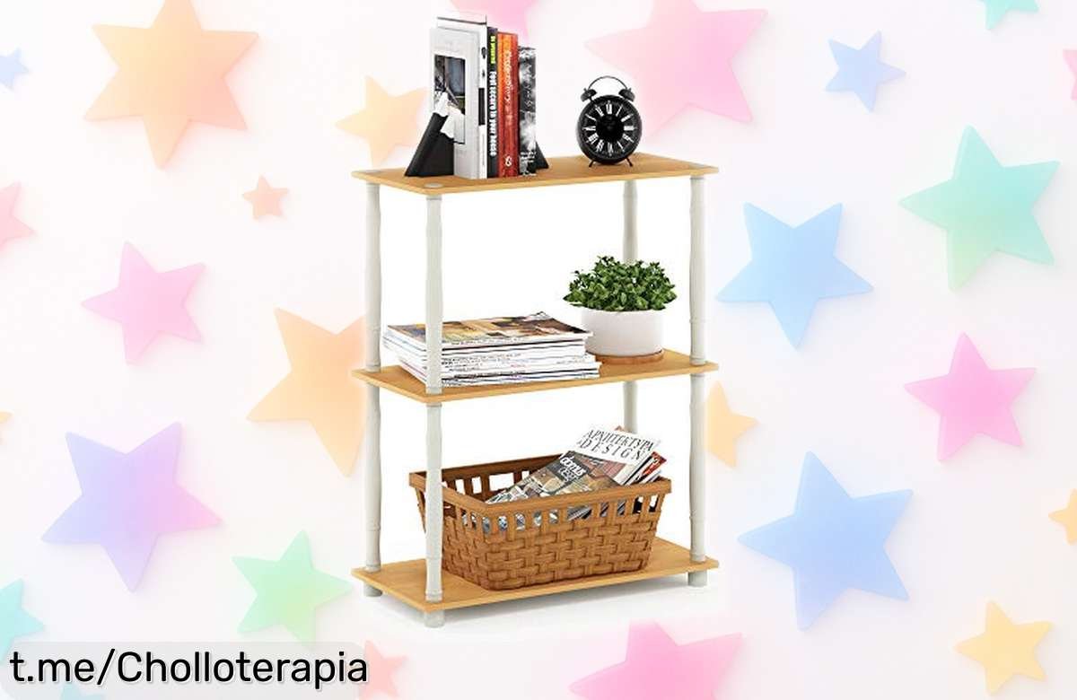 Estante sin herramientas Furinno TurnNTube, fácil de montar en 5 minutos y ahora a un precio increíble que te hará renovar tu hogar antes de que se agote ¡Hazlo tuyo ya!