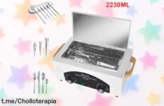 Esterilizador de aire caliente para pies 2230ML y 300W, el aliado perfecto para uñas y tatuajes a un precio rebajado que no volverás a ver ¡No te quedes sin el tuyo! ¡Corre que vuelan!