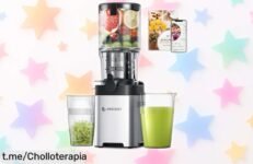 Extractor de zumos y verduras AMZCHEF con tolva gigante y cuchillas súper potentes, ahora a precio rebajado que no vas a creer ¡este ofertón exclusivo corre MUY poco tiempo, aprovecha antes de que desaparezca!