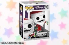 Figura Funko POP! Santa Jack Skellington de The Nightmare Before Christmas, chollazo único para fans que quieren brillar en su colección. ¡No te quedes sin la tuya o llorarás por ello!