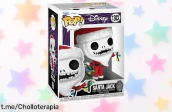 Figura Funko POP! Santa Jack Skellington de The Nightmare Before Christmas, chollazo único para fans que quieren brillar en su colección. ¡No te quedes sin la tuya o llorarás por ello!