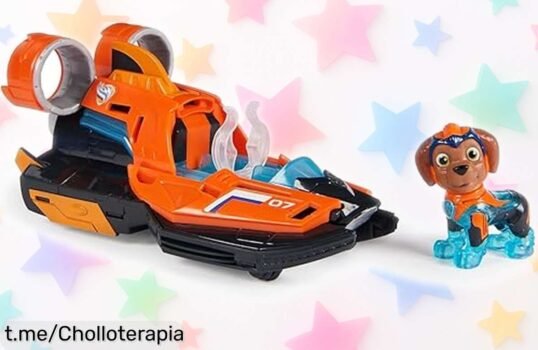 Figura Zuma con aerodeslizador Patrulla Canina luces y sonidos reales diversión asegurada para peques ¡con precio rebajado que no dura mucho! Corre antes de que se agoten estas unidades únicas a un superchollo irresistible