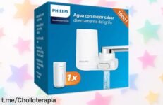 Filtro de agua Philips XGuard blanco con aviso de cambio fácil, ¡precio rebajado y chollo garantizado! Llévate agua pura al instante sin complicaciones, pero apúrate antes que se agoten estas unidades irresistibles. Aprovecha esta oportunidad ya mismo y cambia tu forma de beber hoy.