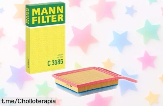 Filtro de aire MannFilter C 3585 con diseño espectacular para tu motor, mejor protección y tranquilidad al conducir. ¡No pierdas esta oferta rebajada que vuela!