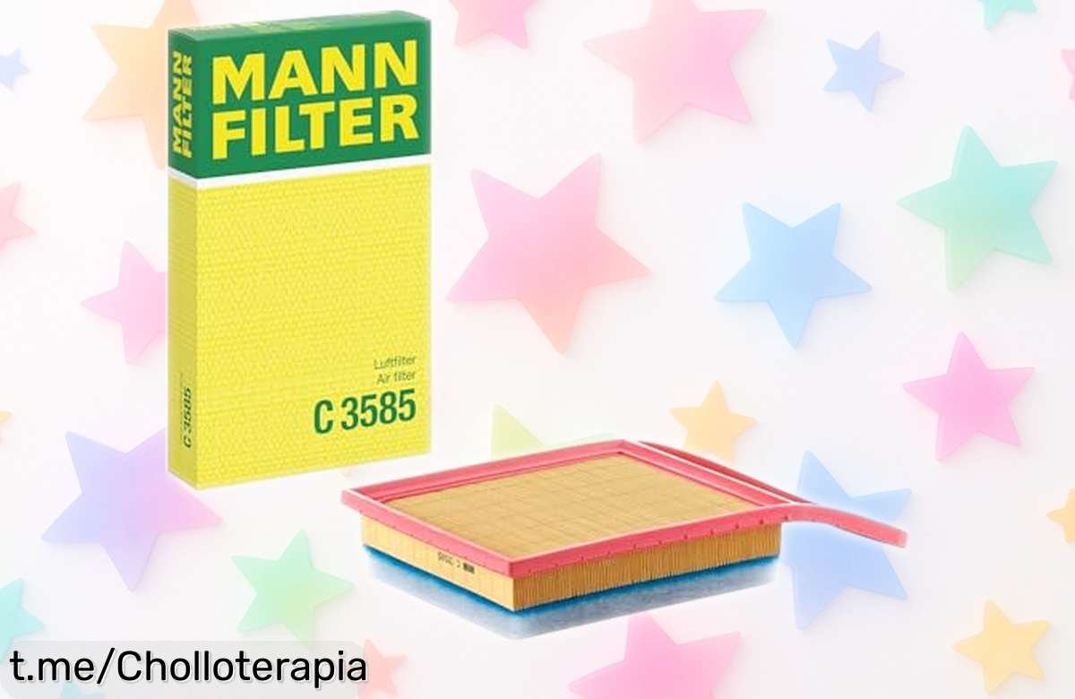 Filtro de aire MannFilter C 3585 con diseño espectacular para tu motor, mejor protección y tranquilidad al conducir. ¡No pierdas esta oferta rebajada que vuela!