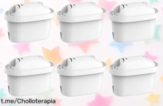 Filtros de agua de coco y carbón activado para Brita y Marella, 6 unidades con precio rebajado que elimina cloro, calcio y metales pesados. ¡No te pierdas este super chollo antes de que desaparezca!