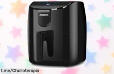 Freidora de aire AIGOSTAR 4L con pantalla LED y temporizador a precio rebajadísimo, cocina sano y rápido: ¡super chollo que vuela para disfrutar tus comidas ya!