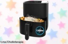 Freidora de aire Cecotec Cecofry Fantastik 5500 con panel táctil: ¡cocina rico y rápido con solo una cucharada! Rebajada por tiempo limitado, no te la pierdas o lamentarás perderla.