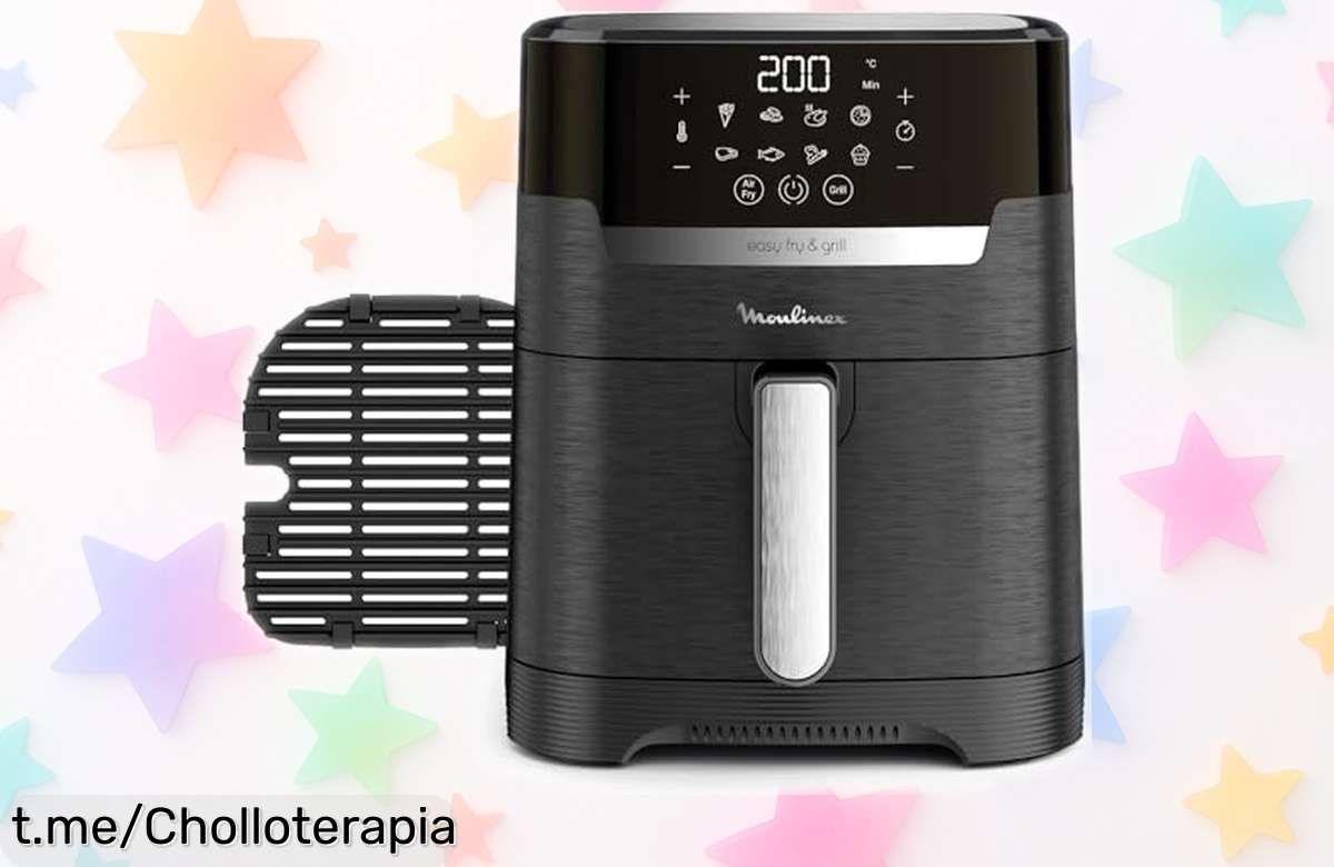 Freidora de aire Moulinex Easy Fry & Grill 4.2L con pantalla táctil y 8 programas para cocinar rápido y saludable a precio rebajado ¡Un super chollo para tus mejores platos, oferta limitada que vuela!