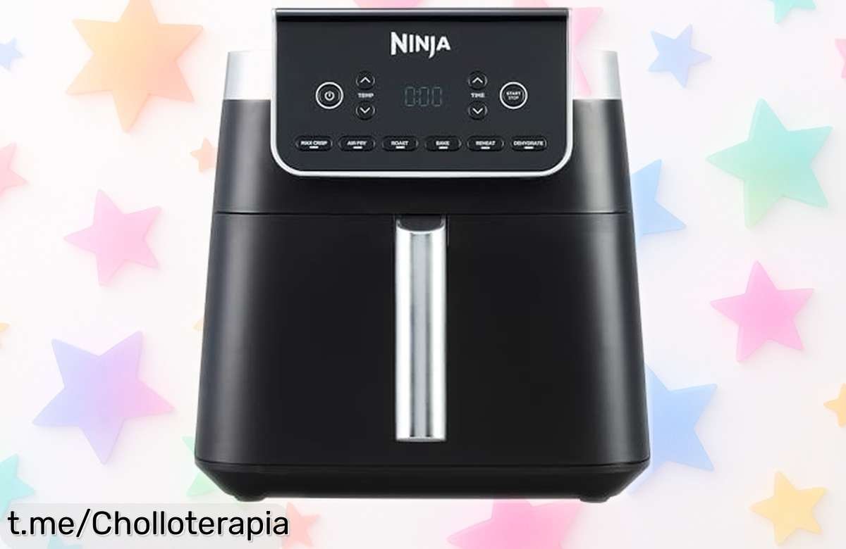 Freidora de aire Ninja MAX PRO 6 en 1 con cesta antiadherente familiar rebajada para cocinar sin aceite rápido y sano no pierdas este precio loco que se acaba ya