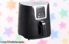 Freidora de aire digital Amazon Basics 4L con temporizador y apagado automático a precio rebajado para comidas crujientes sin grasas, un súper chollo que no dura mucho ¡corre que vuela!