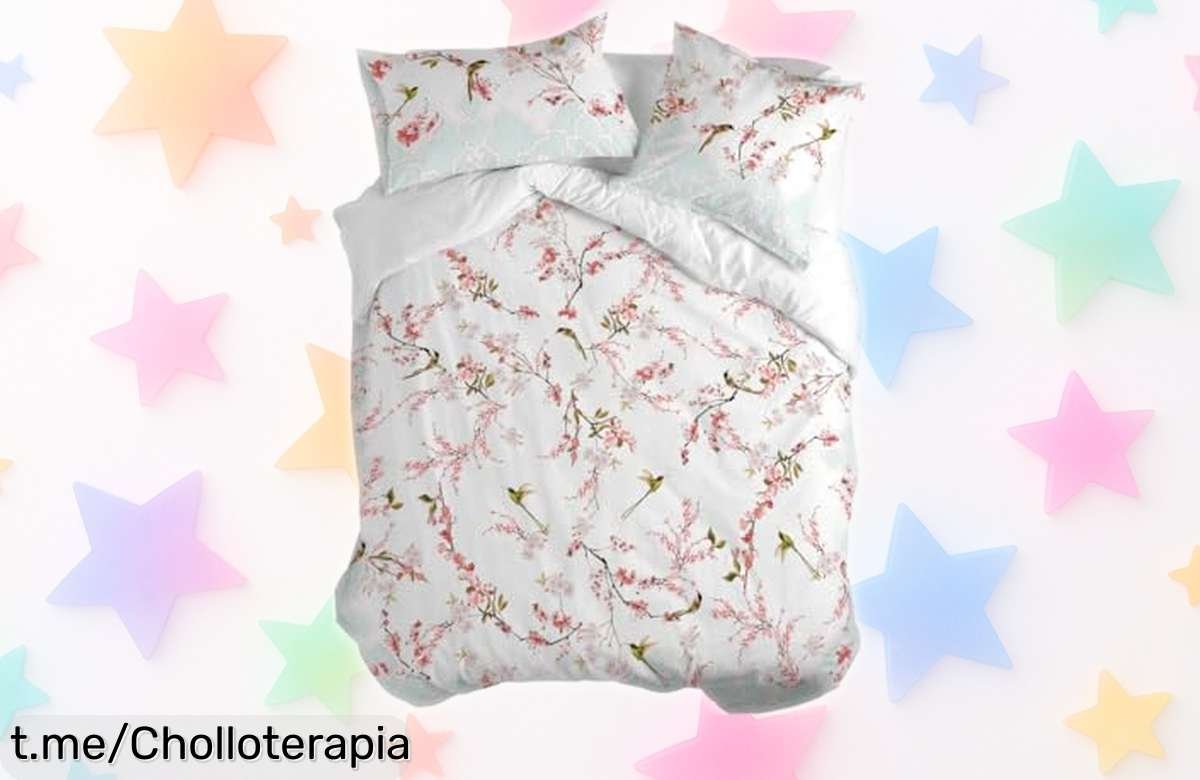 Funda nórdica Sakura multicolor 200×200 cm a un precio rebajado que dejará tu habitación radiante, ¡aprovecha este ofertón antes de que se acabe!