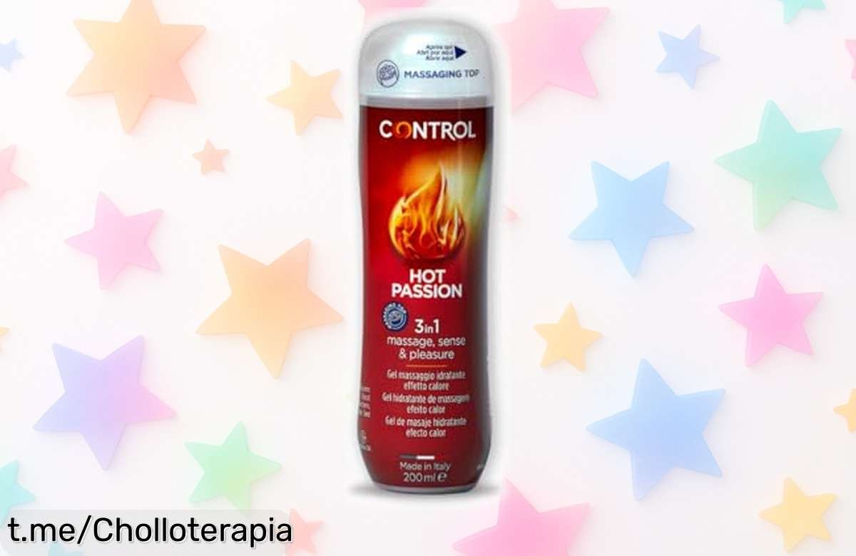 Gel de masaje corporal Control Hot Passion que calienta tus sensaciones y cuida tu piel a precio rebajado, ¡aprovecha este ofertón para vivir momentos únicos! Compra ya antes de que se agote esta oportunidad.