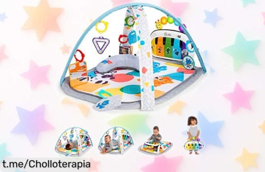 Gimnasio musical Baby Einstein 4en1 con más de 70 sonidos y piano Magic Touch ahora rebajado para que tu peque se divierta y aprenda horas sin parar ¡No pierdas este súper chollo exclusivo por tiempo limitado!