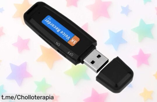 Grabadora digital USB 2.0 en miniatura a un precio de locura: captura tus recuerdos y voces al instante, ¡aprovecha este chollazo antes que se agote!