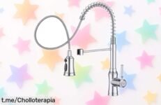 Grifo de cocina HurRan con pulverizador 360° y tres modos: limpieza sin líos a precio rebajado, súper oportunidad que se agota rápido ¡No lo pienses más!