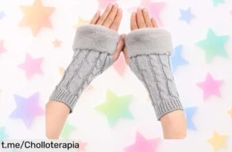 Guantes sin dedos para mujer que te mantienen calentita y estilosa mientras usas el móvil. ¡Aprovecha este rebajón antes que vuelen!