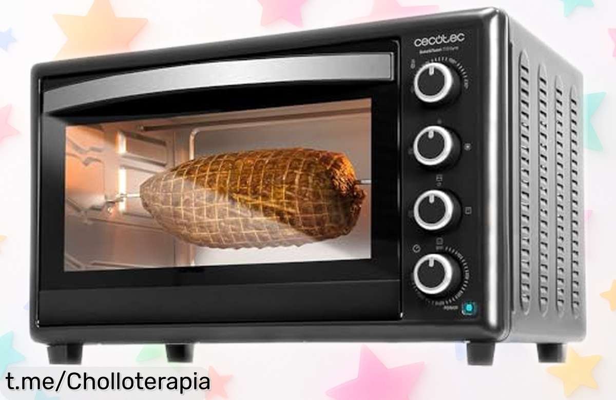 Horno de sobremesa Cecotec Bake&Toast 4600 con rustidor giratorio y potencia a tope, ahora a un precio rebajado que no verás dos veces ¡hazte ya con este super chollo y disfruta asados perfectos antes de que vuelen!