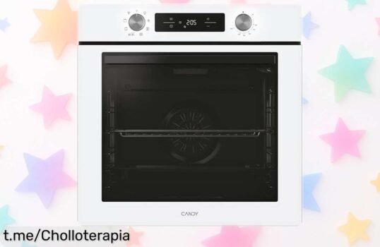 Horno multifunción Candy Bake 600 de 78L con 9 programas y app para recetas, precio rebajado que no imaginas, deja todo listo sin esfuerzo ¡Corre que se agota y es puro ahorrón!
