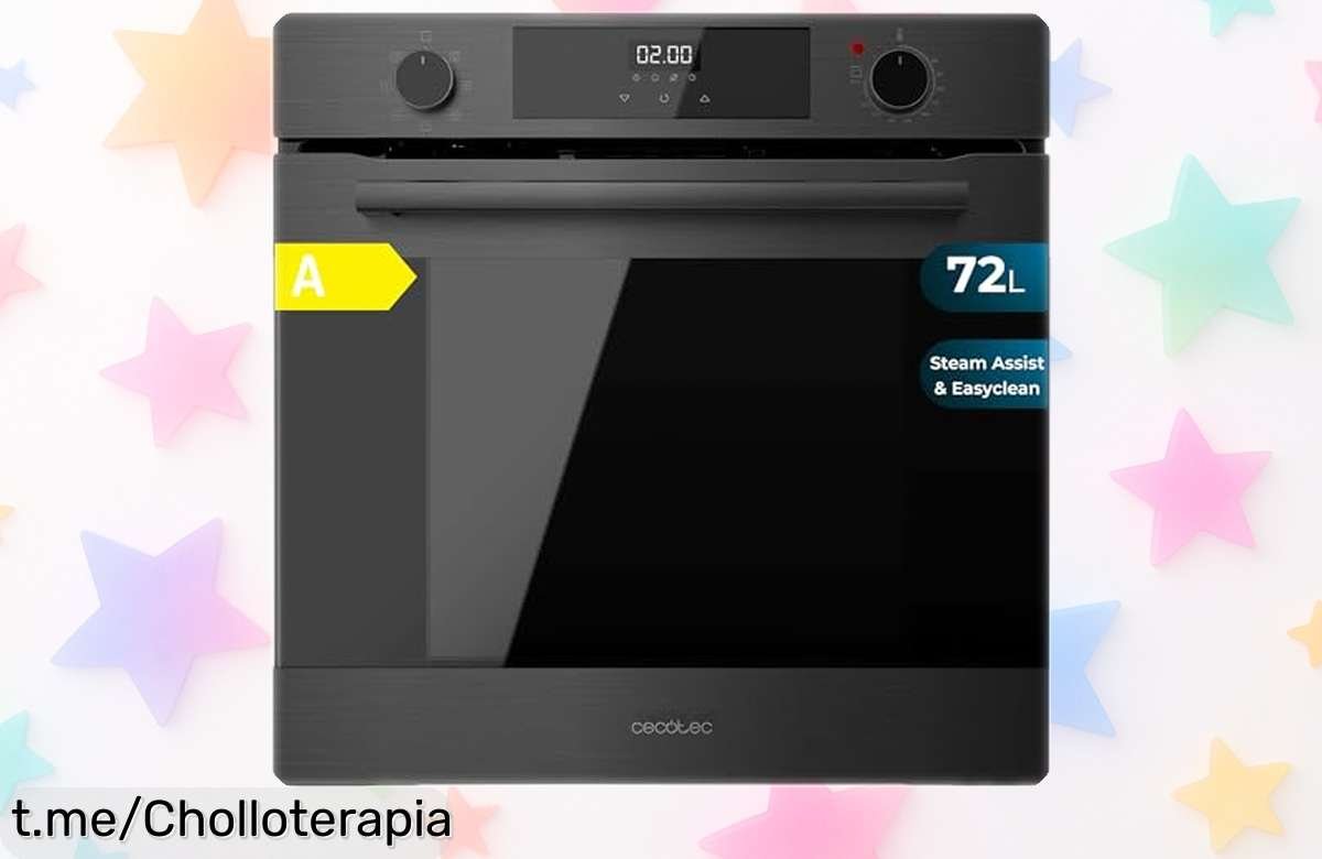 Horno multifunción Cecotec Bolero Hexa 60cm con vapor doble y 7 funciones precio rebajado ¡Oferta limitada para que cocines como un chef sin gastar más, chollazo irresistible que se agota ya!