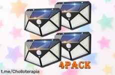 Ilumina tu jardín con las potentes luces LED solares de exterior y aprovecha el descuento brutal por tiempo limitado que hará brillar tus noches. ¡No te quedes sin ellas!