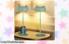 Ilumina tus espacios con pack de 2 lámparas inalámbricas LuJasi super rebajadas, brillo y colores ajustables más batería recargable para que no pares de brillar ¡date prisa que vuelan!