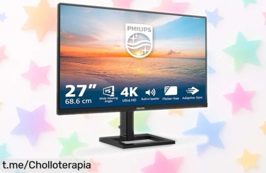 Impresionante Monitor Philips 27E1N1800AE UHD a un precio rebajado que no repetirás ¡Date prisa y vive la experiencia visual que te mereces frente a tu pantalla!