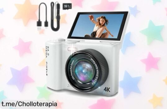 Impresionante cámara digital 4K con WiFi: fotos de calidad pro y pantalla giratoria, ¡rebajada al mejor precio! Captura momentos únicos antes de que se agoten.