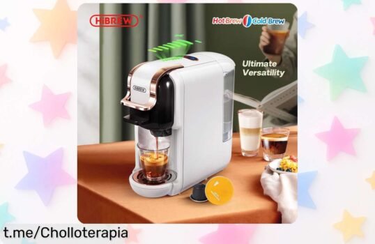 Impresionante máquina de café HiBREW 5 en 1 con capacidad para espresso, leche caliente/fría y múltiples cápsulas a un precio muy bajo. ¡Aprovecha este descuentazo increíble! Oferta limitada que no puedes dejar escapar, despierta tu día con el mejor sabor desde ahora mismo.