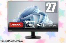 Impresionante monitor Lenovo D2745 de 27” FullHD con tecnología AMD FreeSync a un precio rebajado brutal, ¡aprofítalo y vive cada imagen como nunca!