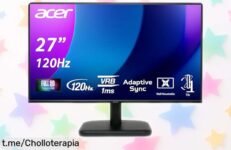 Impresionante monitor de 27 pulgadas Acer EK271 a precio rebajado de locura: disfruta cada partida como nunca antes, ¡no te quedes sin el tuyo y siente la emoción en cada imagen!