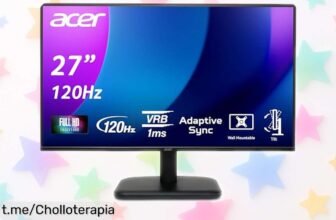 Impresionante monitor de 27 pulgadas Acer EK271 a precio rebajado de locura: disfruta cada partida como nunca antes, ¡no te quedes sin el tuyo y siente la emoción en cada imagen!