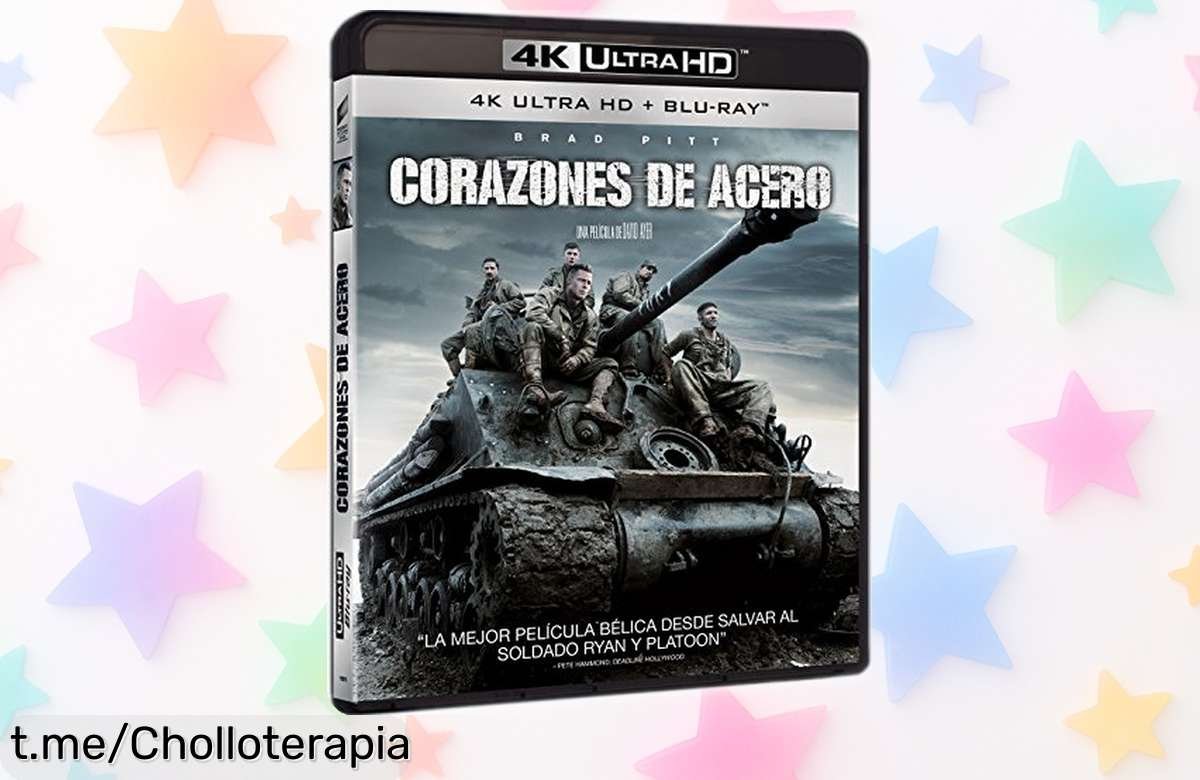 Impresionante película Corazones de acero en 4K UltraHD + Bluray a precio rebajado brutal, ¡aprovecha ya este super chollo y sumérgete en una calidad espectacular antes de que se agote esta oferta limitada!