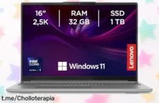 Impresionante portátil Lenovo IdeaPad Pro 5 Gen 9 con pantalla 16 supernítida y carga ultrarrápida a un precio loco, ¡no dejes pasar esta oferta brutal que se va volando!