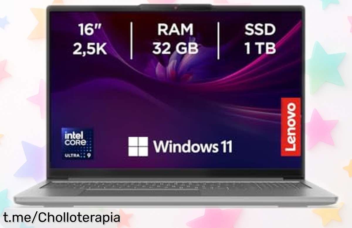 Impresionante portátil Lenovo IdeaPad Pro 5 Gen 9 con pantalla 16 supernítida y carga ultrarrápida a un precio loco, ¡no dejes pasar esta oferta brutal que se va volando!