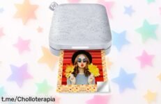 Impresora instantánea portátil HP Sprocket 2x3 con Bluetooth, ¡ofertón en precio rebajado para inmortalizar tus momentos y compartir risas al instante!