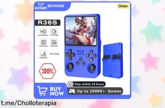 Increíble consola portátil BOYHOM R36S con pantalla IPS de 3,5” y 64GB para juegos: ¡solo por tiempo limitado a un precio súper chollo que te dejará sin aliento!