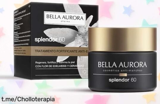Increíble crema facial antiedad 60+ de Bella Aurora, con efecto lifting y protección total ¡rebajada! Potencia tu piel: firmeza, hidratación y adiós arrugas. ¡No te la pierdas! Oferta limitada que se esfuma rápido; corre antes que se agoten las unidades.