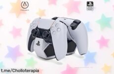 Increíble estación de carga PowerA para mandos DualSense PS5 con LED que avisa cuando están listos, ¡carga dos a la vez y no te quedes sin jugar! Aprovecha esta oferta limitada antes de que se acabe, ¡hazte ya con este super chollo!
